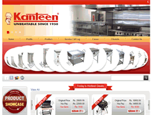 Tablet Screenshot of kanteenindia.com